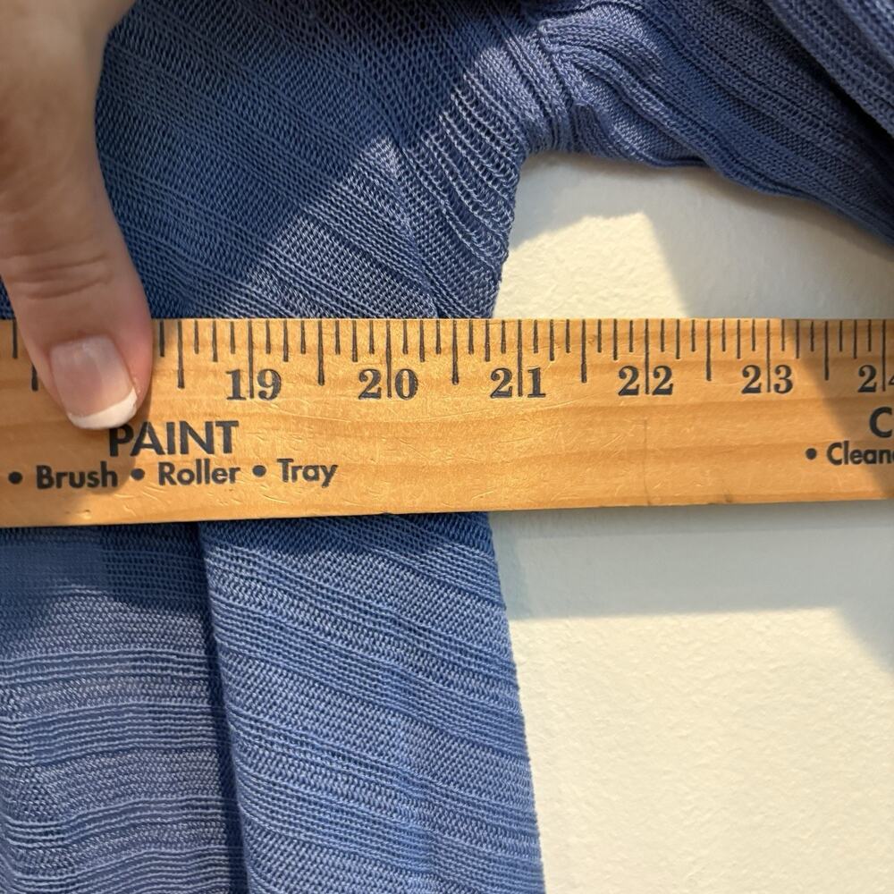 Eileen Fisher‎ Open Front Cardigan Women 1X Blue Tencel Lagenlook Boho READ - Picture 9 of 15